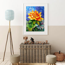 Load image into Gallery viewer, Lotus 30x40cm(canvas) full round drill diamond painting
