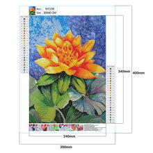 Load image into Gallery viewer, Lotus 30x40cm(canvas) full round drill diamond painting
