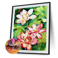 Load image into Gallery viewer, Lotus 30x40cm(canvas) full round drill diamond painting
