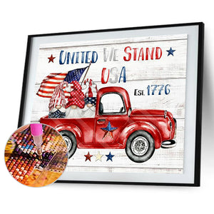 Car Flag Goblin 40x30cm(canvas) full round drill diamond painting