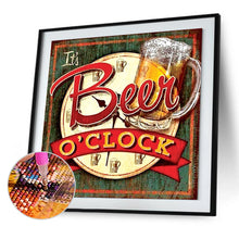 Load image into Gallery viewer, It&#39;S Beer O&#39;Clock 30x30cm(canvas) full round drill diamond painting
