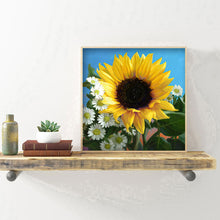 Load image into Gallery viewer, Sunflower 30x30cm(canvas) full round drill diamond painting
