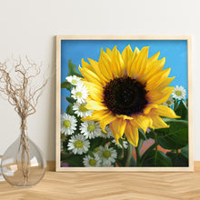 Load image into Gallery viewer, Sunflower 30x30cm(canvas) full round drill diamond painting
