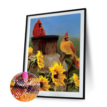 Load image into Gallery viewer, Sunflower Bird 30x40cm(canvas) full round drill diamond painting
