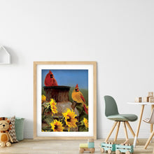 Load image into Gallery viewer, Sunflower Bird 30x40cm(canvas) full round drill diamond painting
