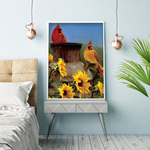 Load image into Gallery viewer, Sunflower Bird 30x40cm(canvas) full round drill diamond painting
