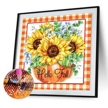 Load image into Gallery viewer, Sunflower 30x30cm(canvas) full round drill diamond painting
