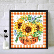 Load image into Gallery viewer, Sunflower 30x30cm(canvas) full round drill diamond painting
