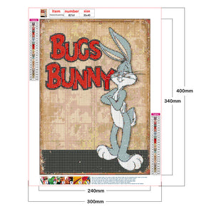 Bugs Bunny 30x40cm(canvas) full round drill diamond painting