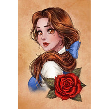 Load image into Gallery viewer, Disney Princess 30x40cm(canvas) full round drill diamond painting
