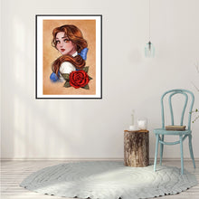 Load image into Gallery viewer, Disney Princess 30x40cm(canvas) full round drill diamond painting
