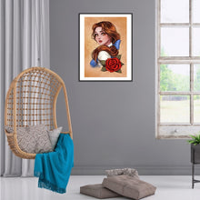 Load image into Gallery viewer, Disney Princess 30x40cm(canvas) full round drill diamond painting
