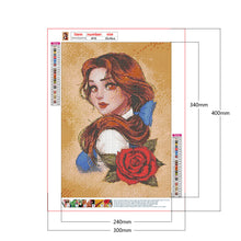 Load image into Gallery viewer, Disney Princess 30x40cm(canvas) full round drill diamond painting
