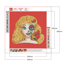 Load image into Gallery viewer, Disney Princess 30x30cm(canvas) full round drill diamond painting
