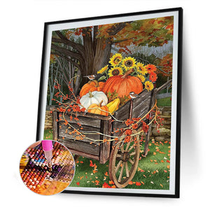 Pumpkin Sunflower 30x40cm(canvas) full round drill diamond painting