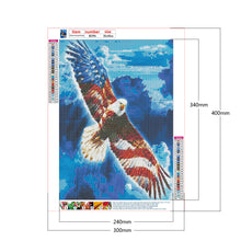 Load image into Gallery viewer, Eagle &amp; Flag 30x40cm(canvas) full round drill diamond painting
