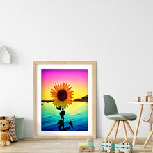 Load image into Gallery viewer, Sunflower 30x40cm(canvas) full round drill diamond painting
