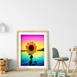 Sunflower 30x40cm(canvas) full round drill diamond painting