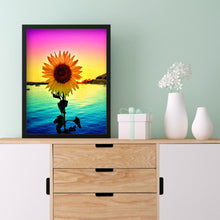 Load image into Gallery viewer, Sunflower 30x40cm(canvas) full round drill diamond painting
