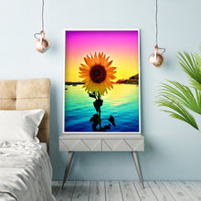 Load image into Gallery viewer, Sunflower 30x40cm(canvas) full round drill diamond painting
