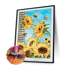 Load image into Gallery viewer, Sunflower 30x40cm(canvas) full round drill diamond painting
