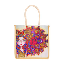 Load image into Gallery viewer, 5D Diamond Painting Linen Bags DIY Drill Handbag Reusable Eco Shopping Tote
