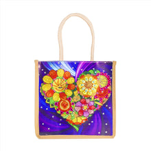 Load image into Gallery viewer, 5D Diamond Painting Linen Bags DIY Drill Handbag Reusable Eco Shopping Tote
