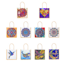 Load image into Gallery viewer, 5D Diamond Painting Linen Bags DIY Drill Handbag Reusable Eco Shopping Tote
