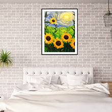 Load image into Gallery viewer, Starry Sunflower 30x40cm(canvas) full round drill diamond painting
