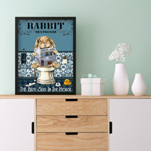 Load image into Gallery viewer, Bathroom Funny Bunny 30x40cm(canvas) full round drill diamond painting
