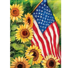 Load image into Gallery viewer, Sunflower Flag 30x40cm(canvas) full round drill diamond painting
