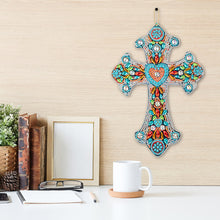 Load image into Gallery viewer, DIY Diamond Painting Cross Pendant Acrylic Hanging Wall Home Decor (ZT105)
