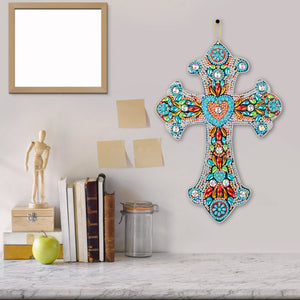 DIY Diamond Painting Cross Pendant Acrylic Hanging Wall Home Decor (ZT105)