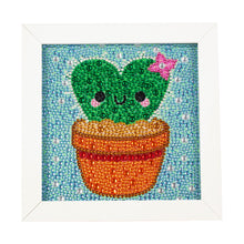Load image into Gallery viewer, Little Potted Plant 18x18cm(canvas) full crystal drill diamond painting
