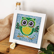 Load image into Gallery viewer, Owl 18x18cm(canvas) full crystal drill diamond painting
