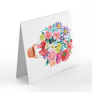 12pcs DIY Diamond Painting Greeting Cards Mosaic Birthday Postcard (HKDZ07)