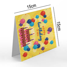 Load image into Gallery viewer, 12pcs DIY Diamond Painting Greeting Cards Mosaic Birthday Postcard (HKDZ07)
