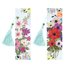 Load image into Gallery viewer, 2x Flower Diamond Painting Bookmark DIY Special Shaped Drill Tassel (SQ29)
