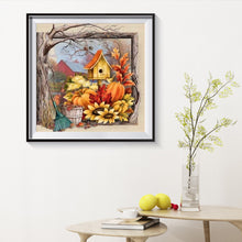 Load image into Gallery viewer, Pumpkin Hut 30x30cm(canvas) full round drill diamond painting
