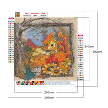Load image into Gallery viewer, Pumpkin Hut 30x30cm(canvas) full round drill diamond painting
