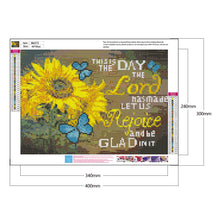 Load image into Gallery viewer, Sunflower 40x30cm(canvas) full round drill diamond painting
