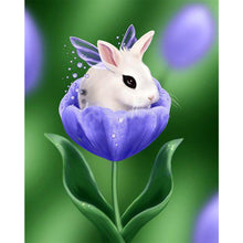 Load image into Gallery viewer, Rabbit Spring 30x40cm(canvas) full round drill diamond painting
