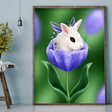 Load image into Gallery viewer, Rabbit Spring 30x40cm(canvas) full round drill diamond painting
