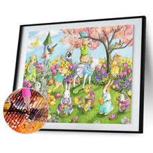 Load image into Gallery viewer, Bunny Eggs 40x50cm(canvas) full round drill diamond painting
