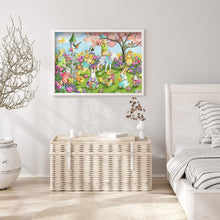 Load image into Gallery viewer, Bunny Eggs 40x50cm(canvas) full round drill diamond painting
