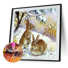 Load image into Gallery viewer, Snow Bunny 30x30cm(canvas) full round drill diamond painting
