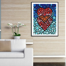 Load image into Gallery viewer, Love Abstract 30x40cm(canvas) full crystal drill diamond painting
