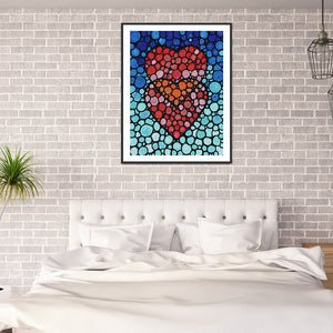 Love Abstract 30x40cm(canvas) full crystal drill diamond painting