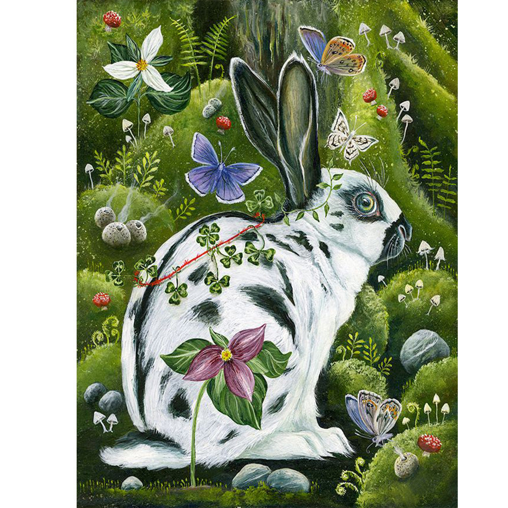 Easter Bunny 30x40cm(canvas) full round drill diamond painting