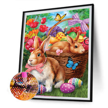 Load image into Gallery viewer, Bunny Eggs 30x40cm(canvas) full round drill diamond painting
